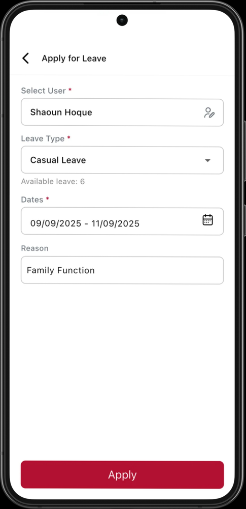 Leave request